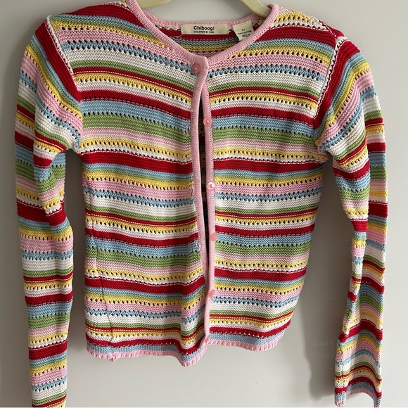 Crochet colorful cardigan (xs) - Picture 2 of 4